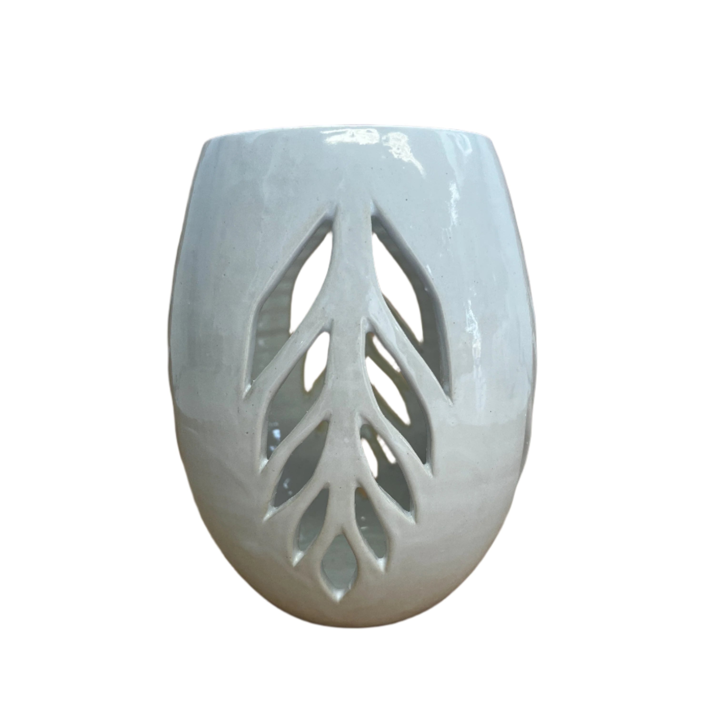 Pottery for Peace | Carved Leaf Lanterns