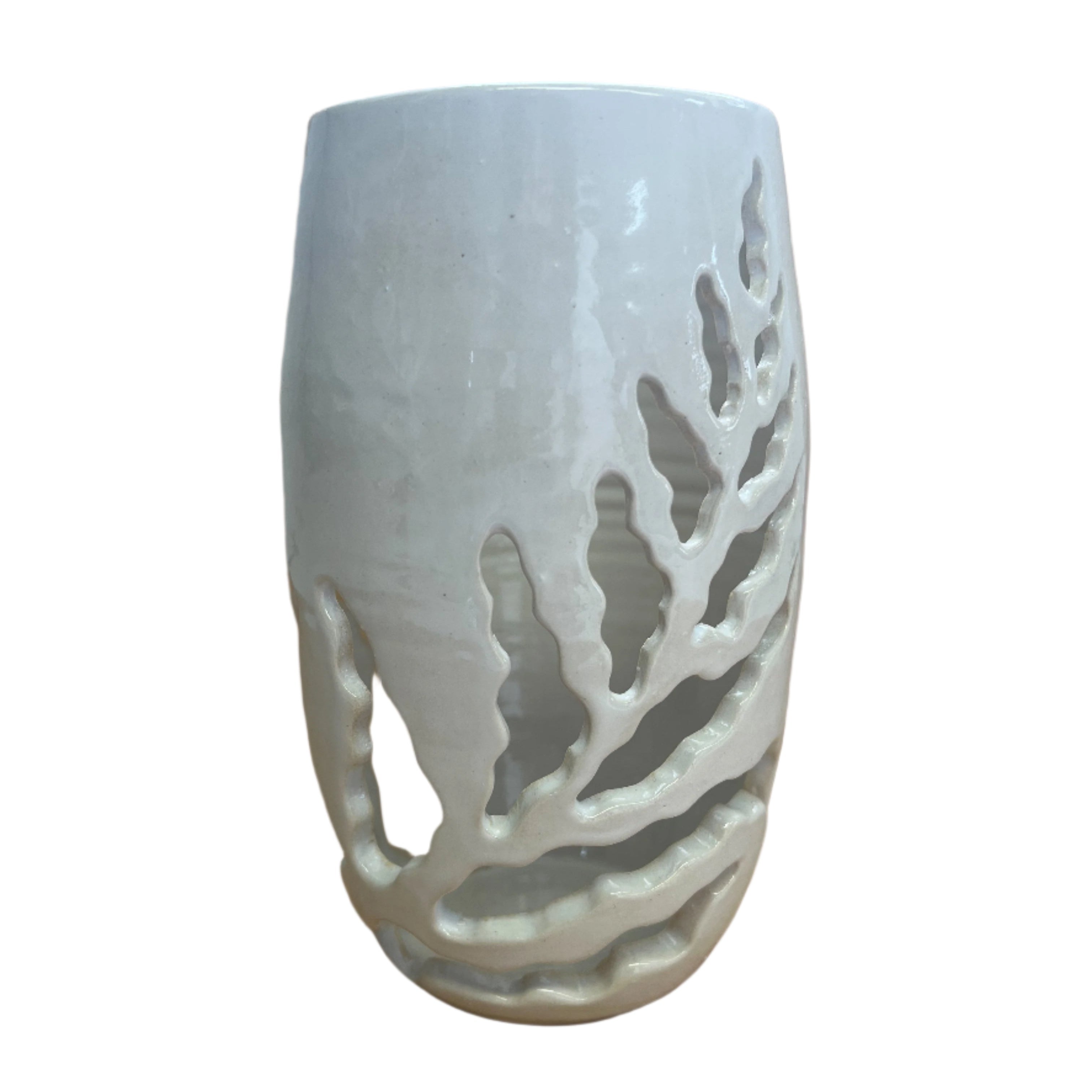 Pottery for Peace | Carved Leaf Lanterns