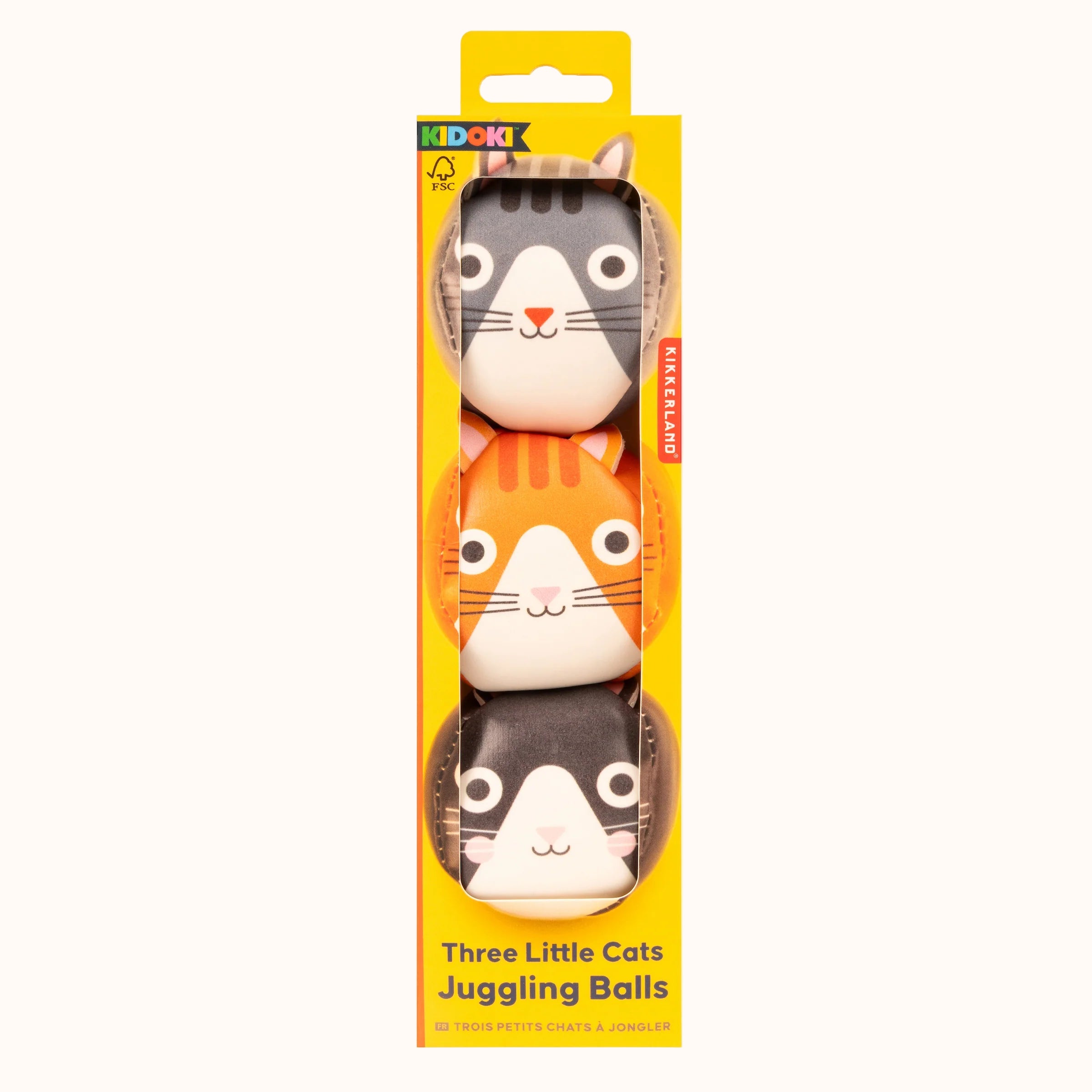 Kikkerland | Kidoki Three Little Cats Juggling Balls
