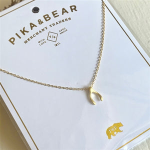 Pika and Bear Charm Necklaces