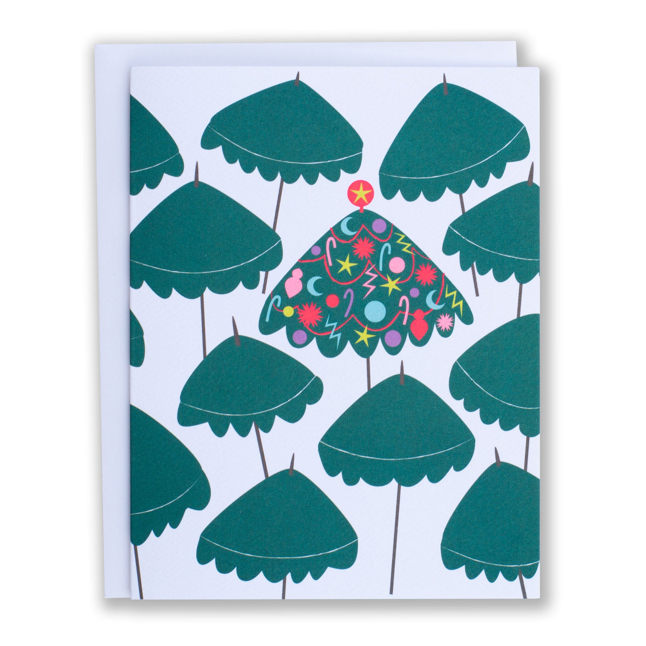 Banquet Workshop "Holiday Umbrellas" Card