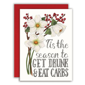 Naughty Florals "'Tis the Season..." Card