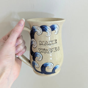 Funky fungus pottery mug