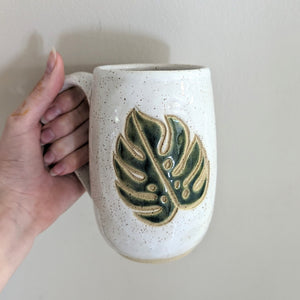 Pottery for Peace Monstera Mug