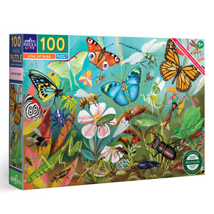 eeBoo  "Love of Bugs" 100 Piece Puzzle