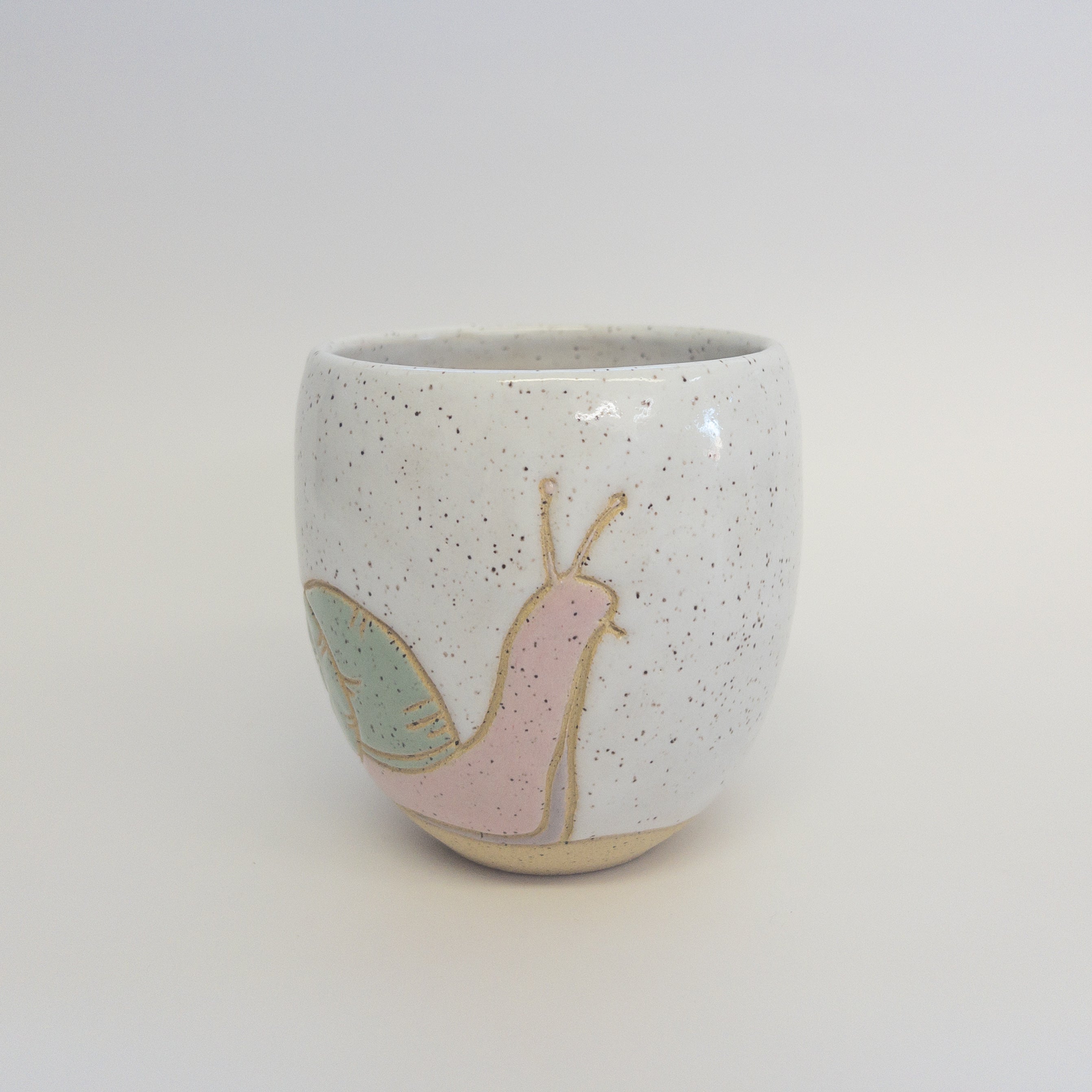 Pottery for Peace | Speckled Pink Snail Mug