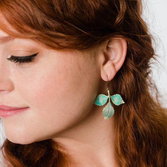 A Pocket of Posies "Patina Leaf" Earrings