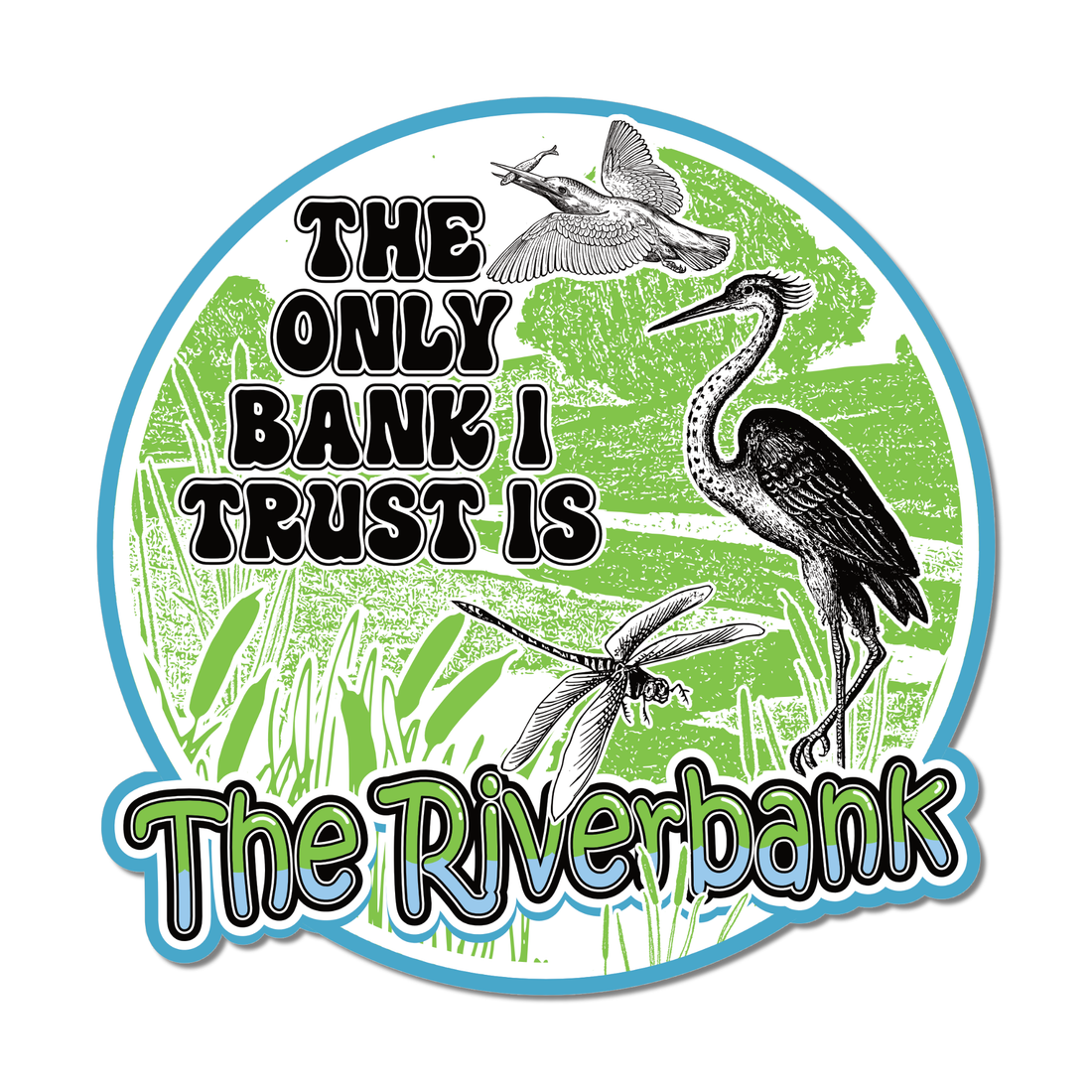 Arcane Bullshit | “The Riverbank” Vinyl Sticker