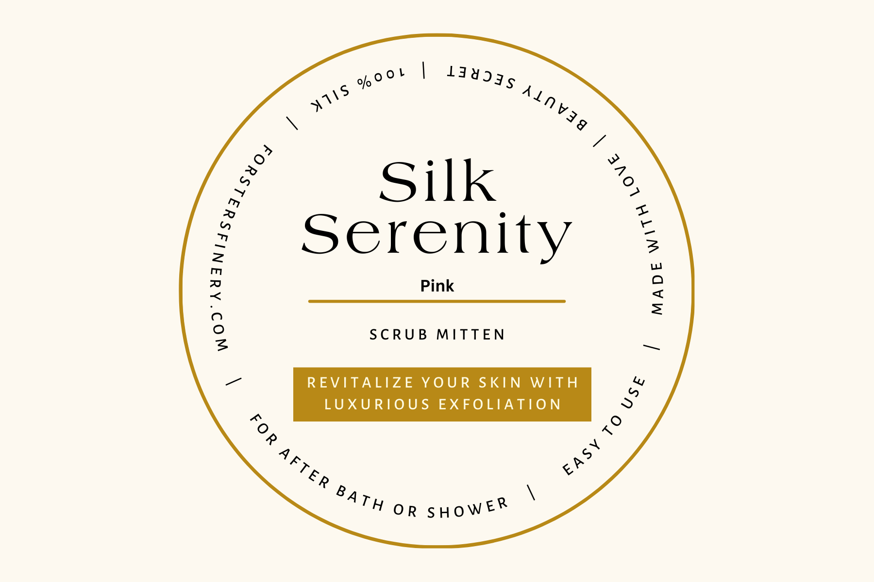 Forster's Finery Silk Serenity Scrub Mitten