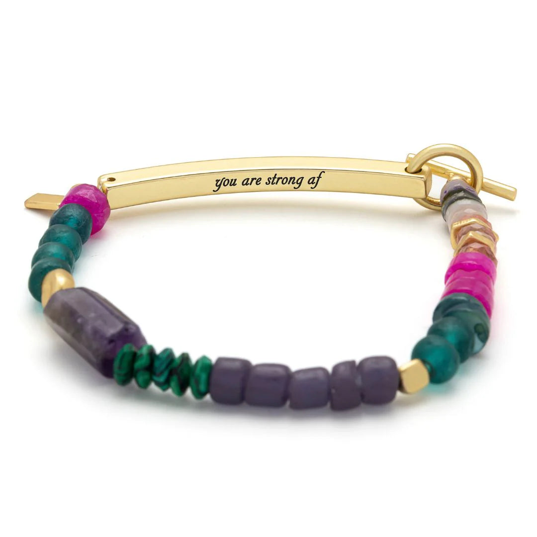 Scout | Hidden Message Stone Bracelet