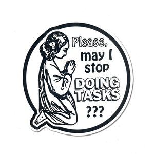 Arcane Bullshit | “Doing Tasks” Vinyl Sticker