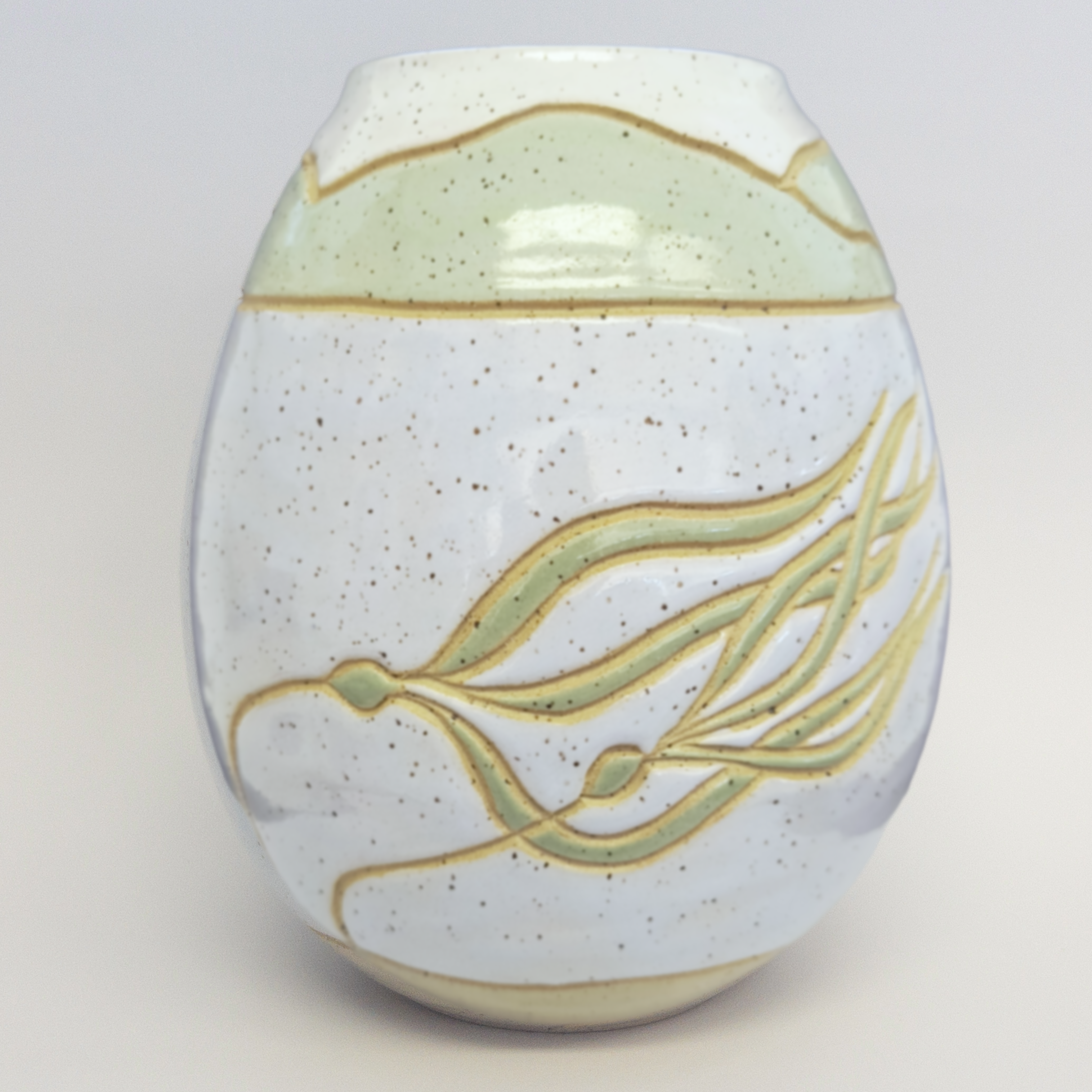 Pottery for Peace | Large Orca Scene Vase