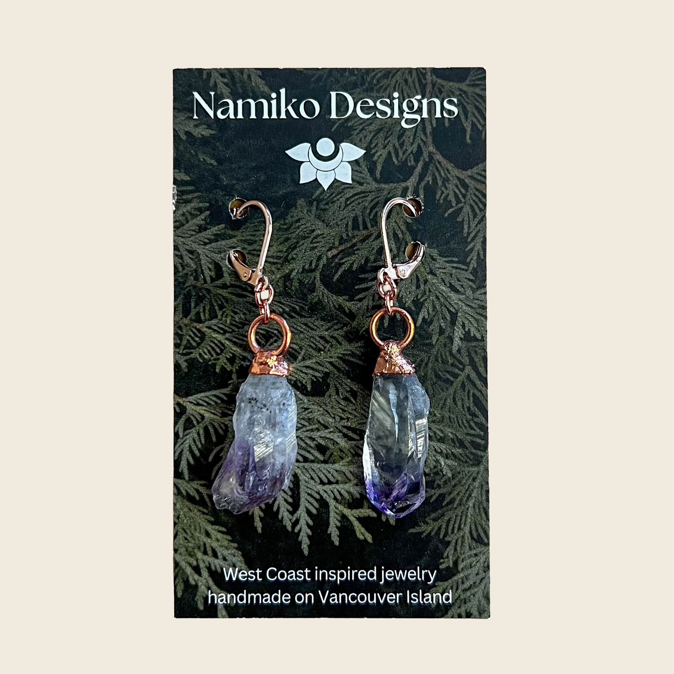 Namiko Designs | Amethyst Earrings