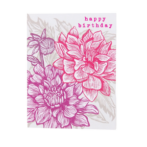 Hawk & Rose Press | “Dahlias” Card