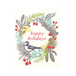 Hawk & Rose Press | “Holiday Wreath” Christmas Card