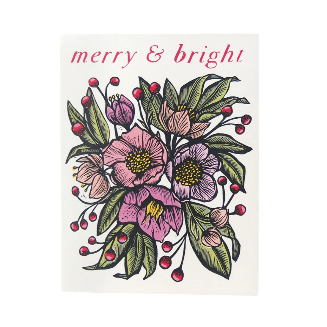 Hawk & Rose Press | “Merry & Bright” Christmas Card
