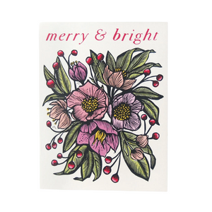 Hawk & Rose Press | “Merry & Bright” Christmas Card