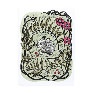 Hawk & Rose Press | "Garden Mouse" Card