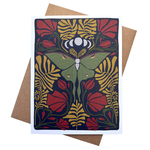 Bough & Antler | "Luna Moth" Notecard