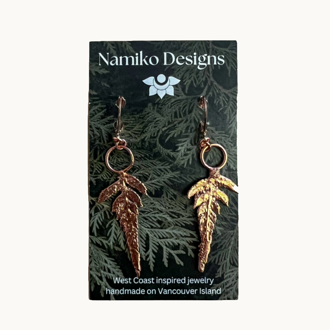 Namiko Designs | Sword Fern Earrings