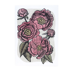 Hawk & Rose Press | “Peonies” Card