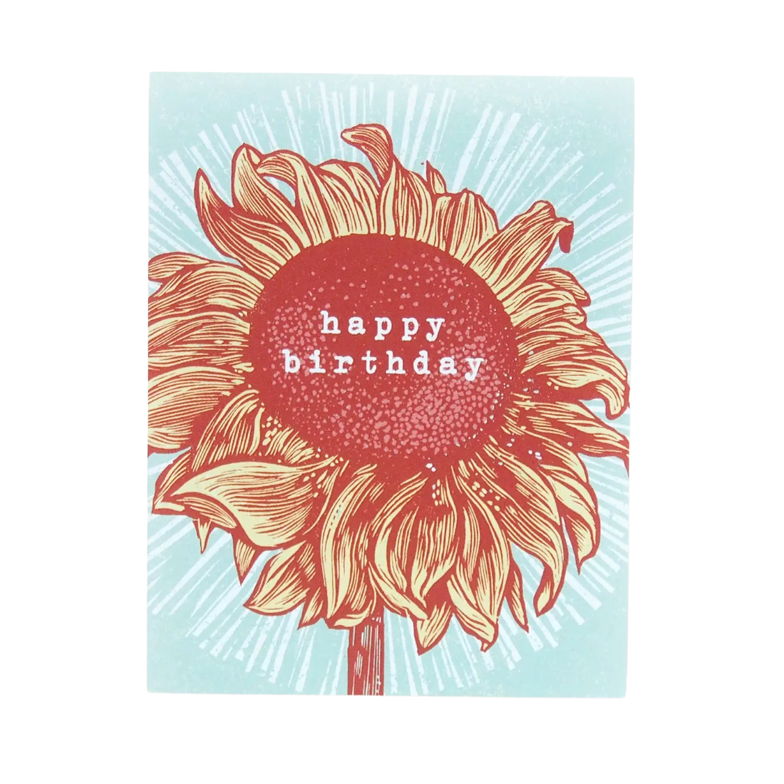 Hawk & Rose Press | “Happy Birthday ” Sunflower Card