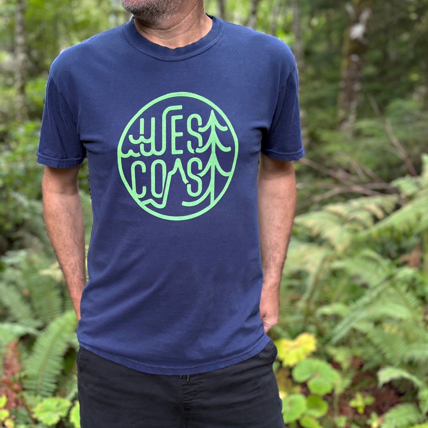 Bough & Antler | "West Coast" Hand-printed graphic tee