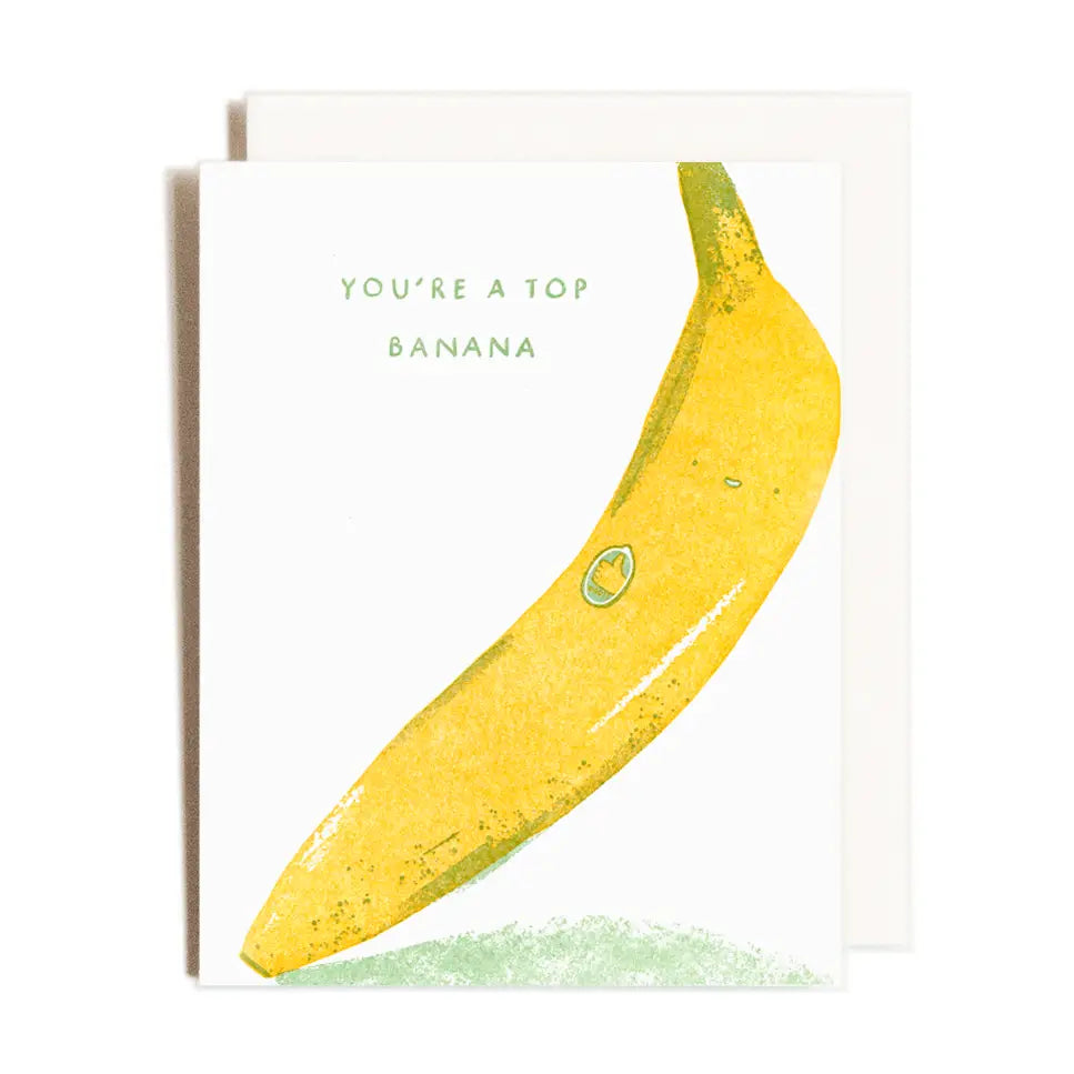 Homework Letterpress | "Top Banana" Card