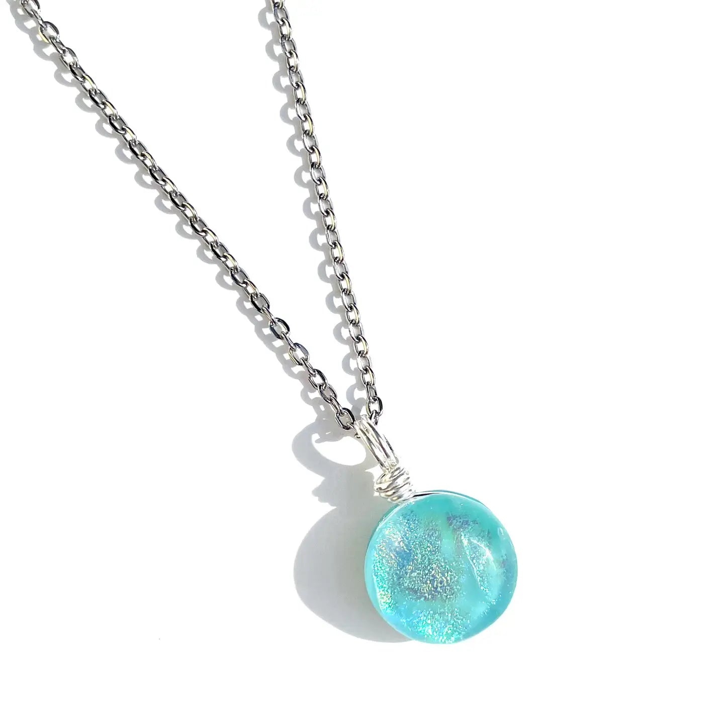 Flame Work Designs | Dichroic Glass Pendants