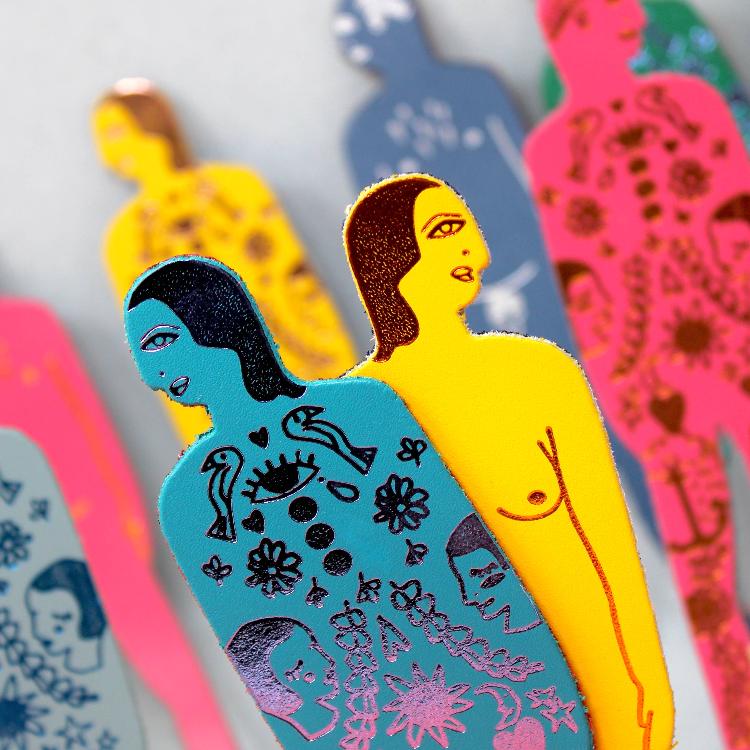 Ark Colour Design | "Tattooed Nudist" Leather Bookmark