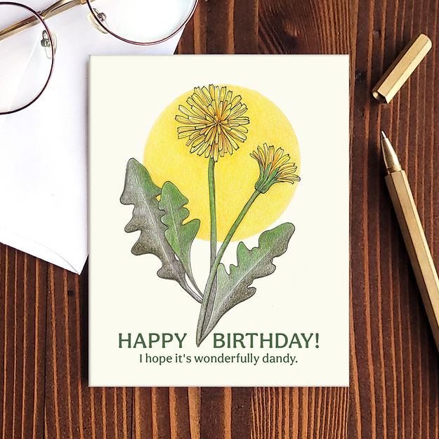 Hello Yellow Canary "Dandy Birthday" Card