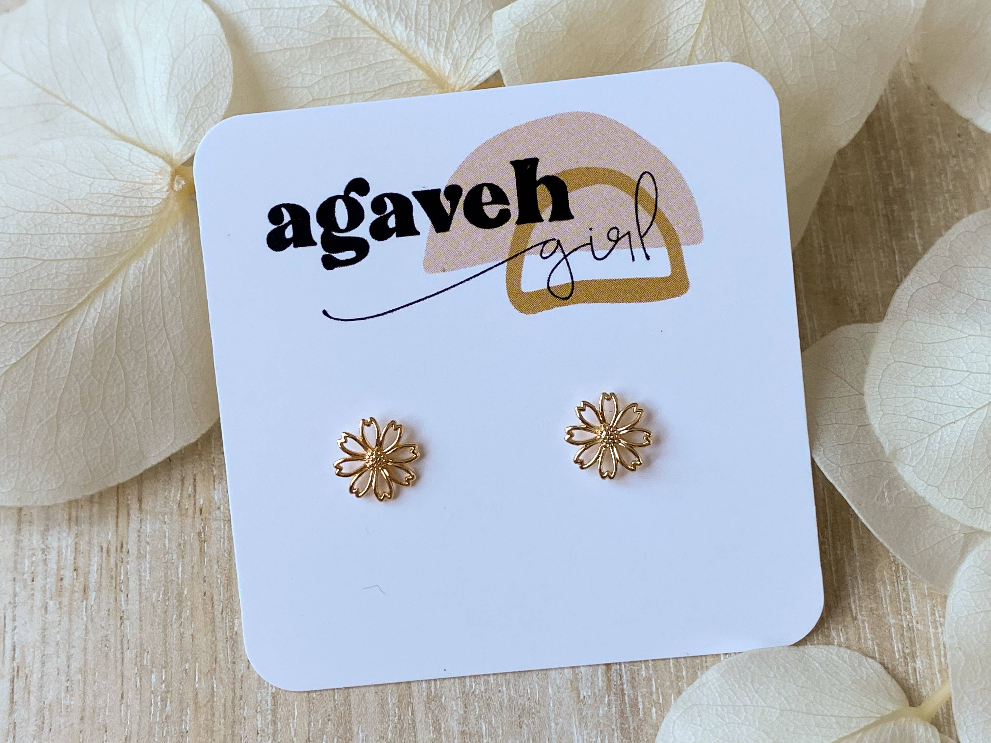 Agaveh Girl Scarlet Studs