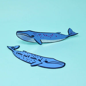 Ark Colour Design | "Whale" Leather Bookmark