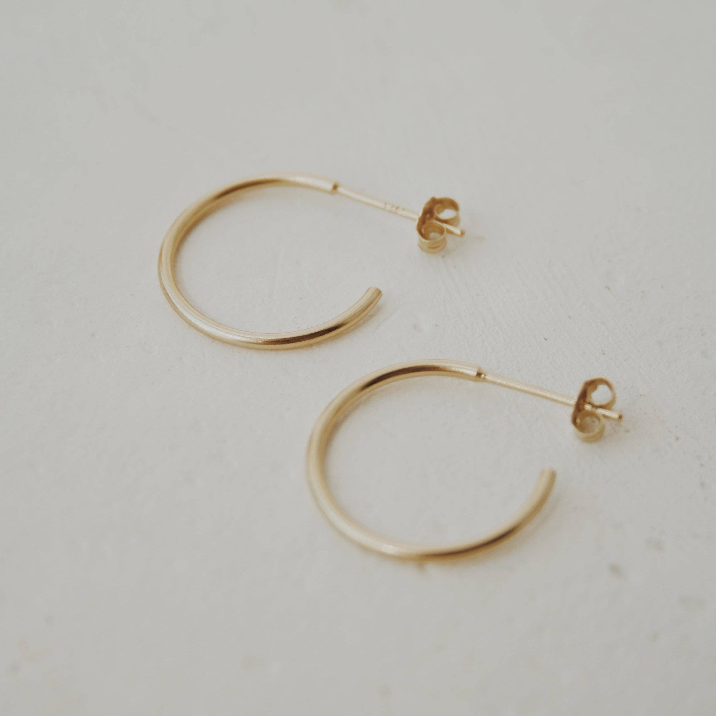 Olive Branch | "Mariah" Half Hoop Stud Earrings