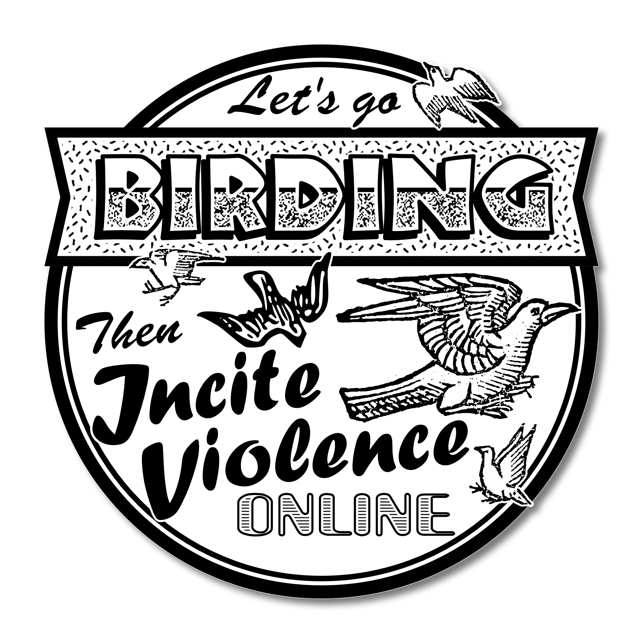Arcane Bullshit “Birding” Vinyl Sticker