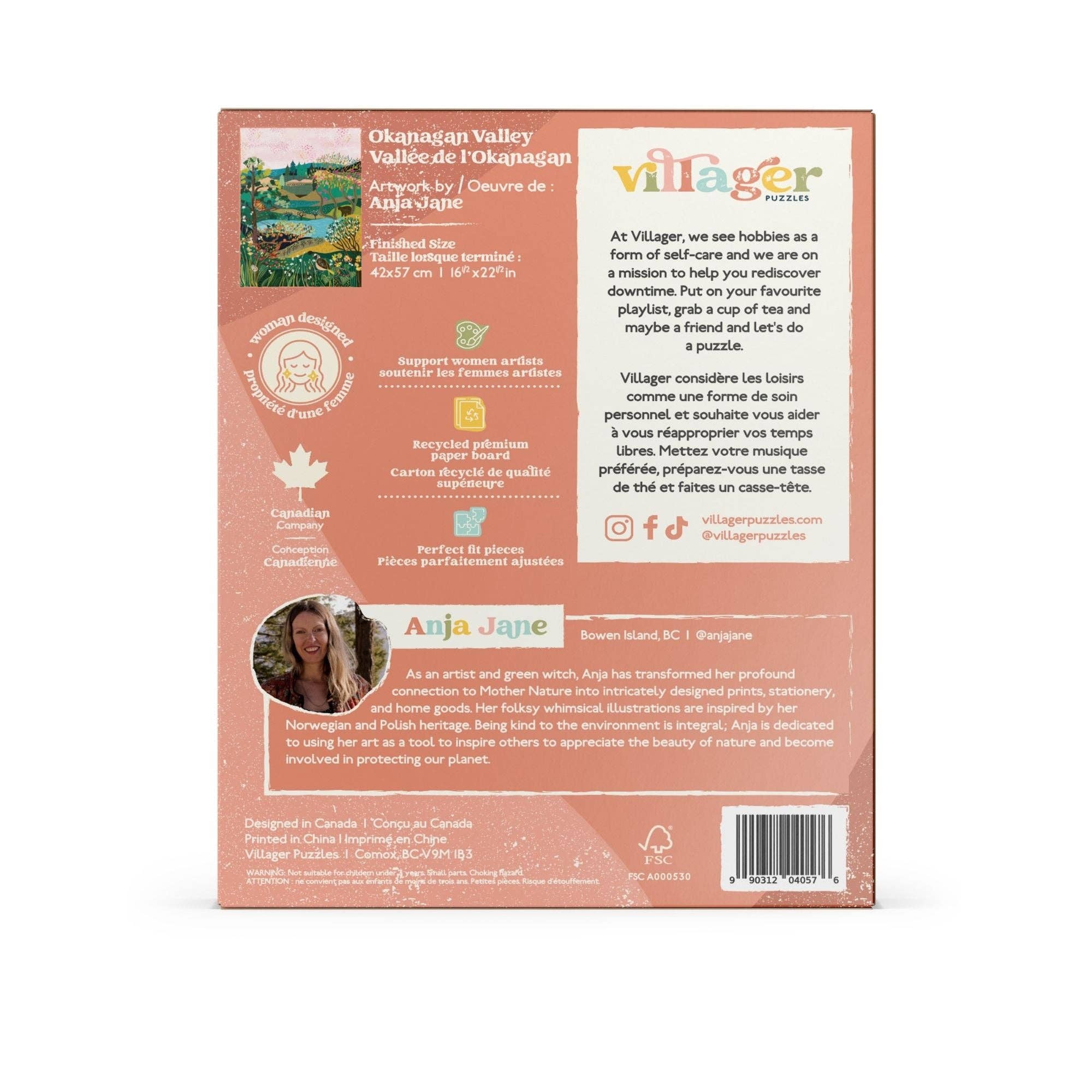 Villager Puzzles | "Okanagan Valley" 500-Piece Puzzle