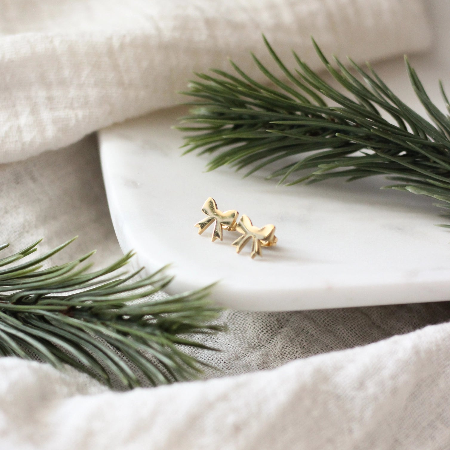 Birch Jewellery | Mini Bow Stud Earrings - Bough and Antler Northwest Goods