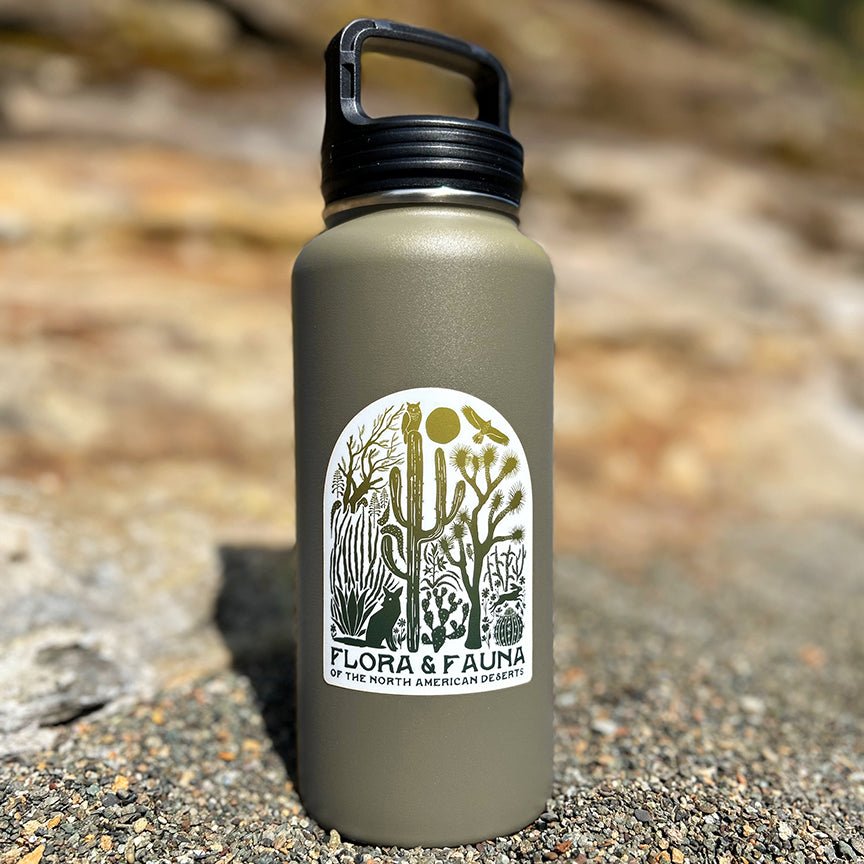 Bough & Antler | "Flora & Fauna of the North American Deserts" Sticker - Bough and Antler Northwest Goods