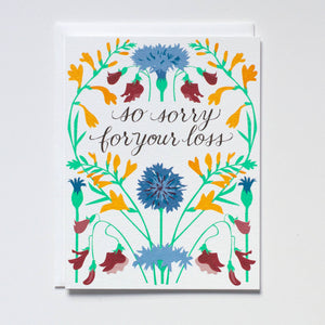 Banquet Workshop - so sorry for your loss card