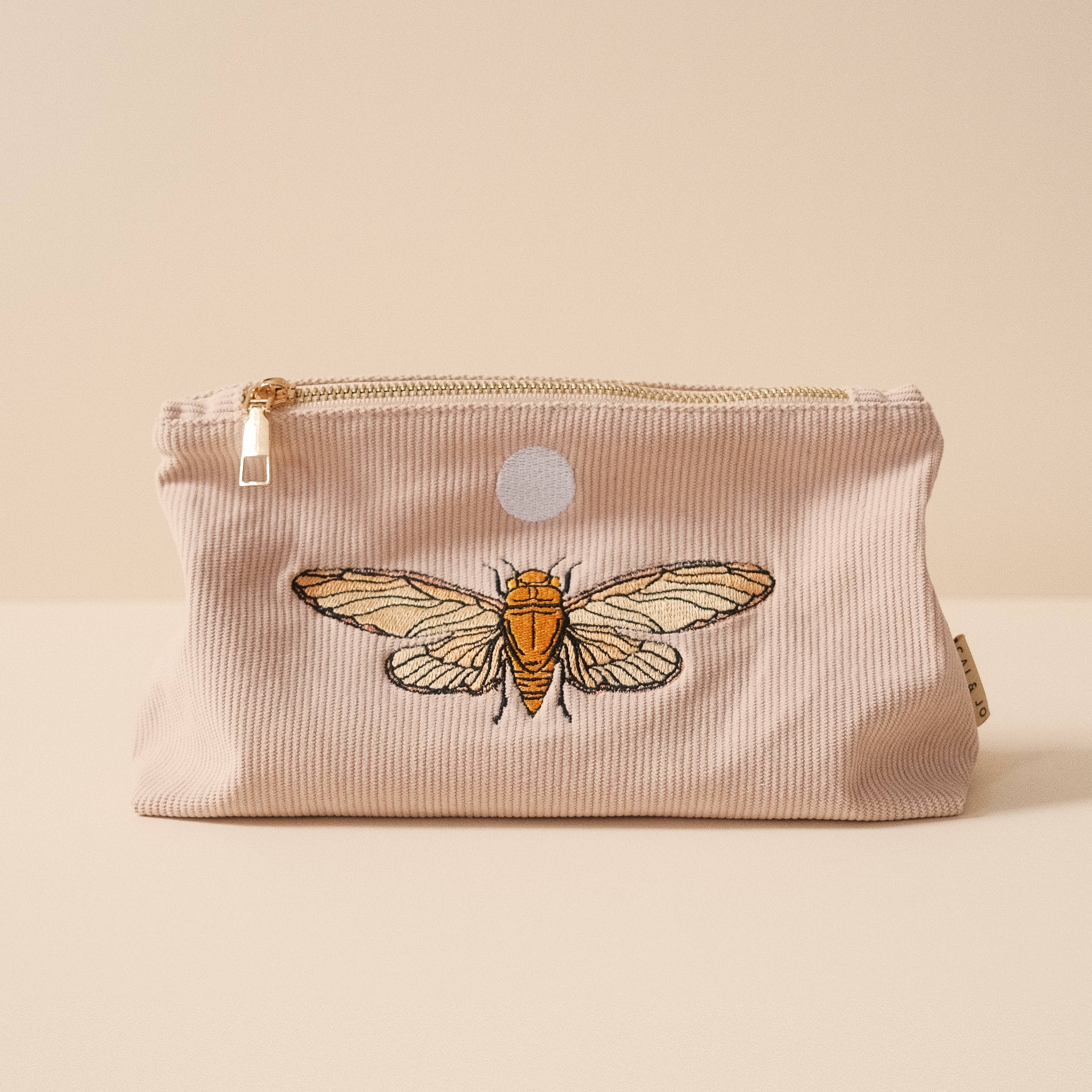 Cai & Jo | "Pale Pink" Medium Corduroy Pouch