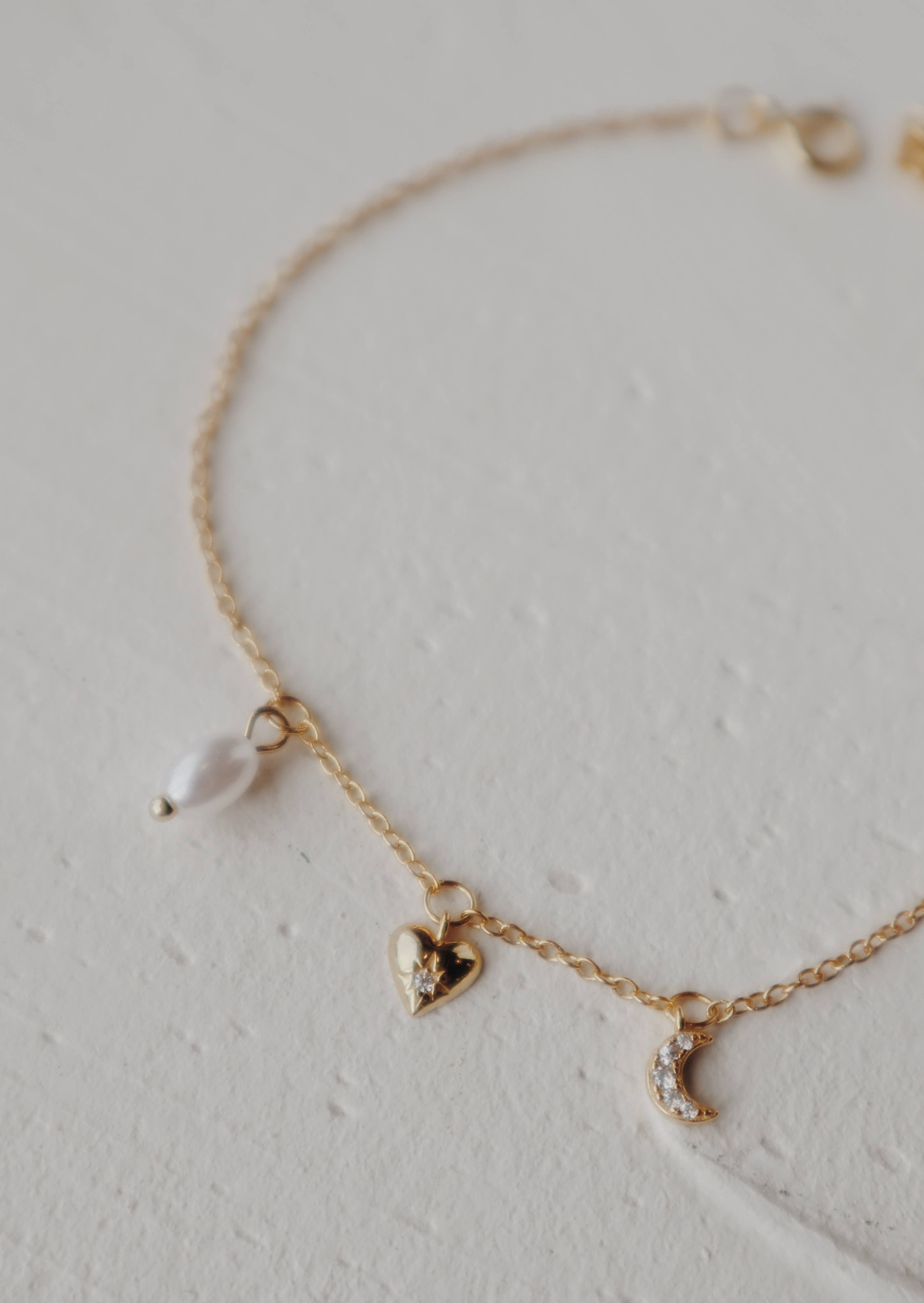 Olive Branch All My Love Charm Bracelet