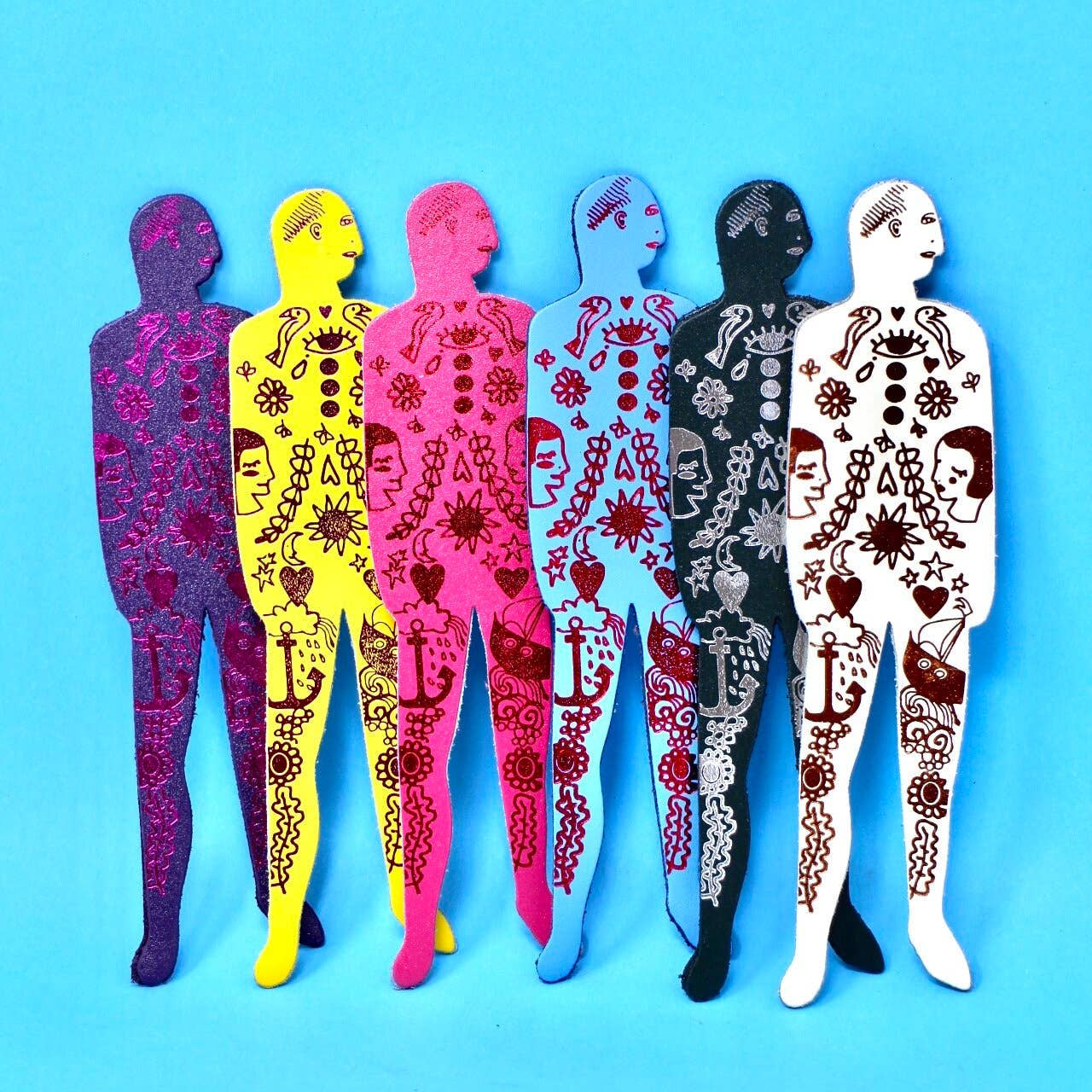 Ark Colour Design | "Tattooed Nudist" Leather Bookmark