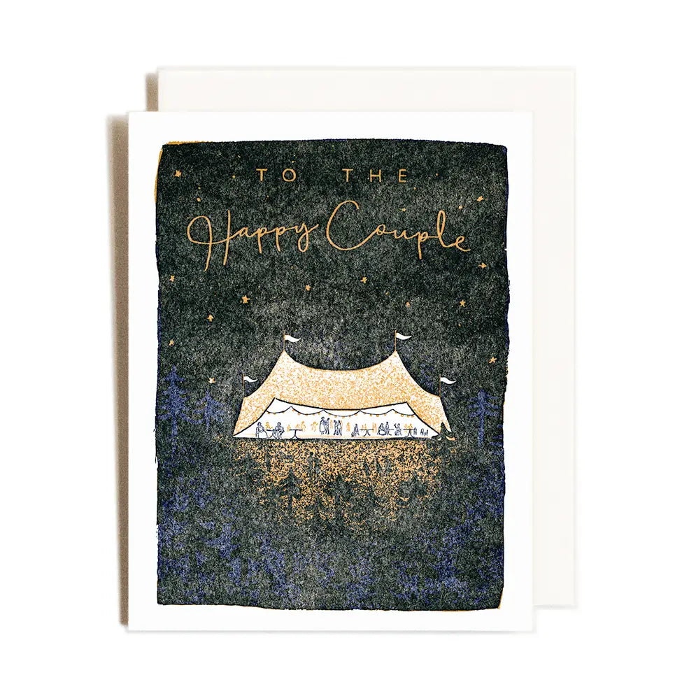 Homework Letterpress | "Wedding Tent" Card