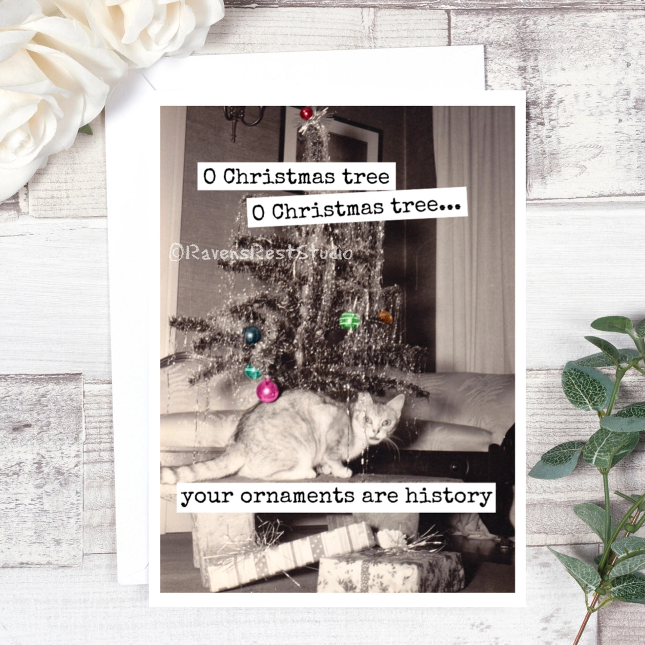 Raven’s Rest Studio | "O Christmas Tree" Christmas Card
