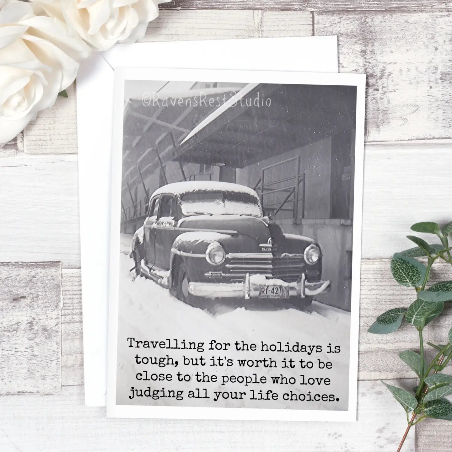 Raven’s Rest Studio | "Travelling For The Holidays" Christmas Card