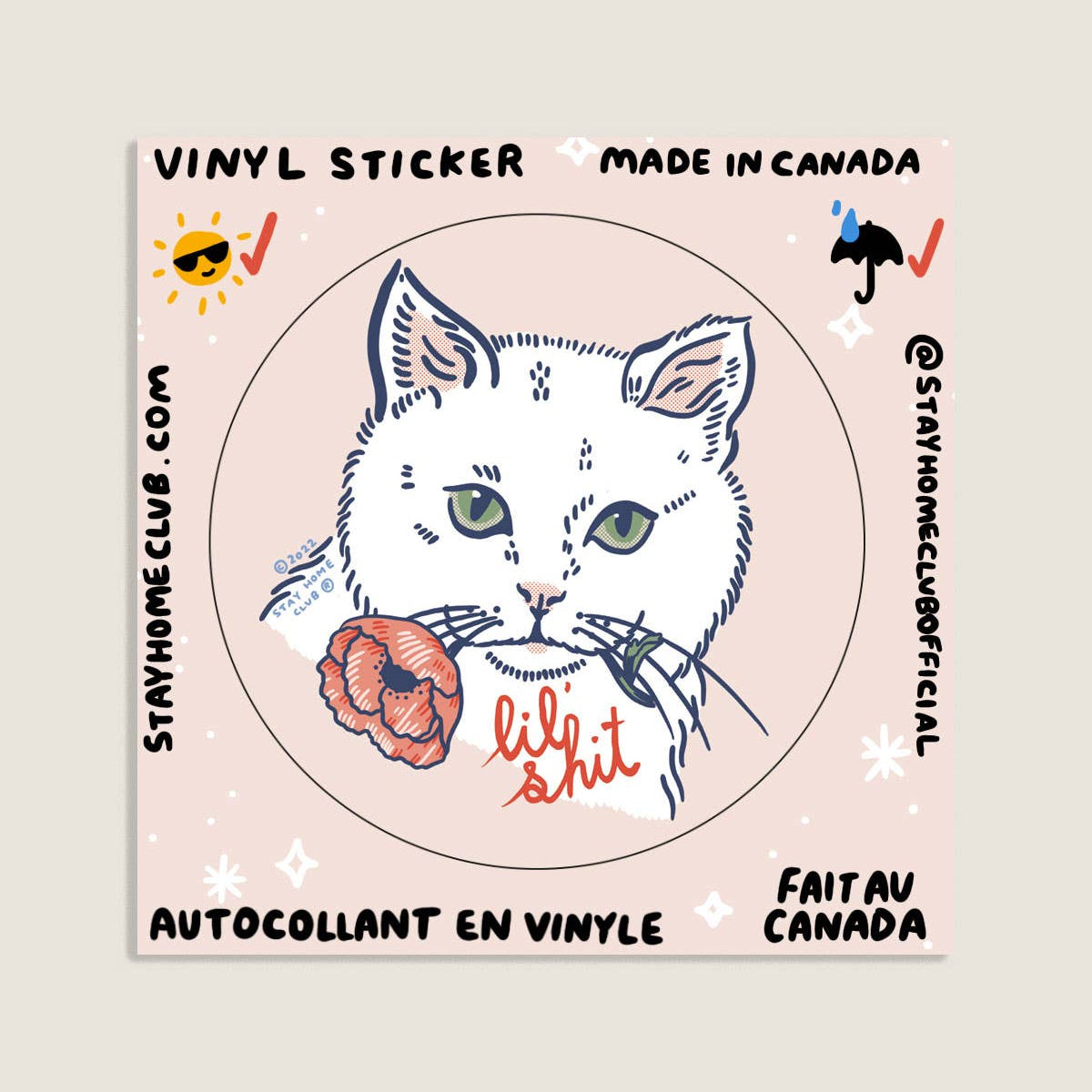 Stay Home Club | "Lil Shit" Vinyl Sticker