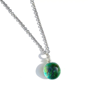 Flame Work Designs | Dichroic Glass Pendants