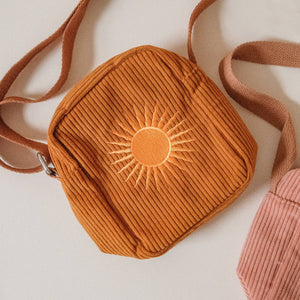 Cai & Jo | "Burnt Orange" Corduroy Crossbody Bag