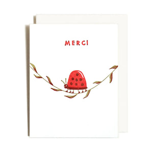 Homework Letterpress | "Merci" Card