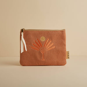 Cai & Jo | "Dusty Pink" Flat Corduroy Pouch